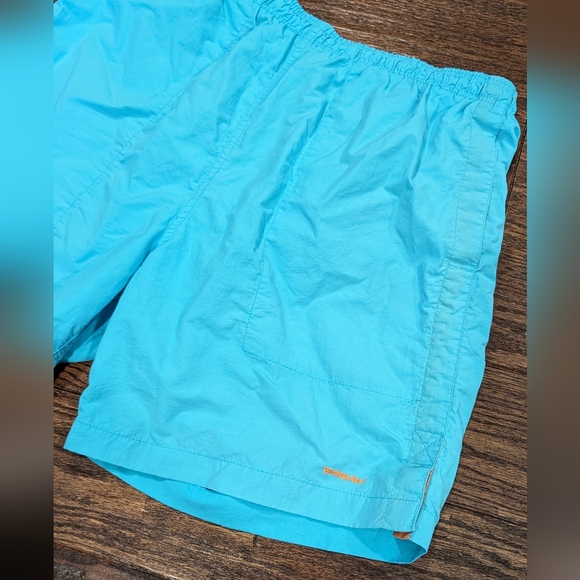 VTG Weekender Swim Trunks Bright Teal Blue Retro - Picture 2 of 10